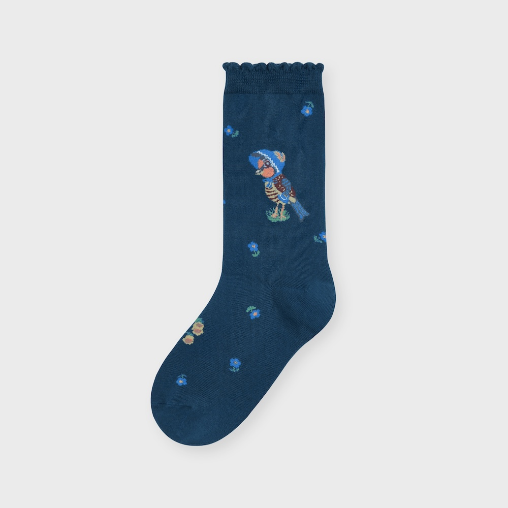 socks navy blue color image-S3L33